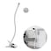 HOLACA Clip Mount for eufy Indoor Cam C210C220 E30 E220 Stand Bracket with 14 Threaded Hole Holder for Crib Nursery Pillars White