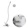 HOLACA Clip Mount for eufy Indoor Cam C210C220 E30 E220 Stand Bracket with 14 Threaded Hole Holder for Crib Nursery Pillars White