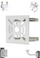 Lighfast Universal Wall Mounting Bracket with 2 Loops Vertical Pole Mount Adapter for CCTV Security Camera PTZ Dome Indoor Outdoor AP Access Point Client CPE