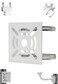 Lighfast Universal Wall Mounting Bracket with 2 Loops Vertical Pole Mount Adapter for CCTV Security Camera PTZ Dome Indoor Outdoor AP Access Point Client CPE