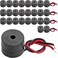 BNYZWOT 25PCS Buzzer DC 312V Wired Connector Active Electronic Buzzer 85dB
