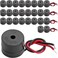 BNYZWOT 25PCS Buzzer DC 312V Wired Connector Active Electronic Buzzer 85dB
