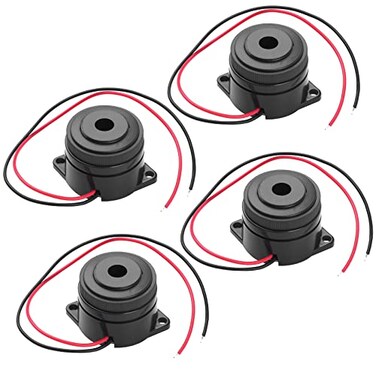 Manesi Active Electronic Buzzer Alarm Sounder Continuous 90dB Beep Speaker DC12V 4Pcs