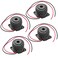 Manesi Active Electronic Buzzer Alarm Sounder Continuous 90dB Beep Speaker DC12V 4Pcs