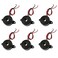 bnafes 6 Pcs DC 324V 85dB Sound Electronic Buzzer Alarm Black 23 x 12mm