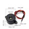 Fielect DC 12V 90dB Active Electronic Buzzer Alarm Sounder Continuous Sound Beep Speaker