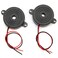 RuiLing 2Pack DC 324V 85 dB Active Piezo Buzzer Piezoelectric Sound Beeper Continous Sound Car Accessries Black