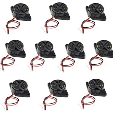 tatoko DC 324V Electronic Buzzer Alarm Sounder Continuous Beep 10PCS