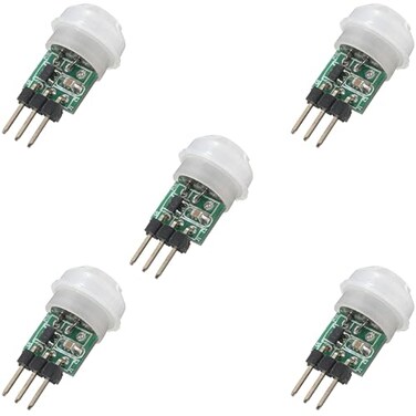 DIYables Mini Pyroelectric PIR Motion Sensor Module PIR Infrared IR Human Sensor Human Detector for Arduino ESP32 ESP8266 Raspberry Pi