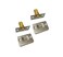 QCAA Solid Brass Adjustable Ball Catch with Strike 218 x 1 x 1516 Height 1116 Dia 2pack Brushed Satin Thicker Nickel
