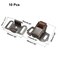 uxcell Retro Cabinet Wardrobe Door Single Roller Catch Ball Latch Hardware Copper Tone 10pcs