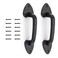 WellMade Barn Door Handles 75 in Gate Handle Rustic Metal Door Pull Handle Hardware for Wooden Garden Gate Shed CabinetBlack 2 Pack
