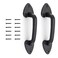 WellMade Barn Door Handles 75 in Gate Handle Rustic Metal Door Pull Handle Hardware for Wooden Garden Gate Shed CabinetBlack 2 Pack