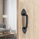 WellMade Barn Door Handles Black Gate Handle 75 in Rustic Metal Door Pull Handle Hardware for Wooden Garden Gate Shed Cabinet