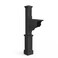 Mayne Dover Single Arm Mail Post Black 255in x 8in x 565in Standard Post Arm Hardware Kit Included 5810B
