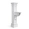 Mayne Inc Liberty Single Arm Mail Post White 31in L x 14in W x 64in H Liberty Post Arm Hardware Kit 5805W