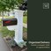 Mayne Inc Liberty Single Arm Mail Post White 31in L x 14in W x 64in H Liberty Post Arm Hardware Kit 5805W