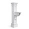 Mayne Inc Liberty Single Arm Mail Post White 31in L x 14in W x 64in H Liberty Post Arm Hardware Kit 5805W