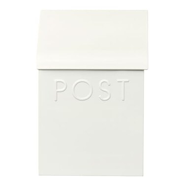 NACH Mailboxes for Outside Wall Mount 15 x 10 x 4 inches White Mailboxes for Outside Waterproof Mailbox Wall Mount with Newspaper Holder The Milano Mailbox