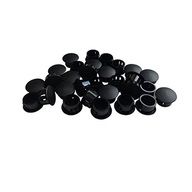 ZYYC 30 Pcs Black Plastic Hole Plugs 16mm 58
