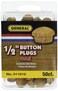 General Tools 311012 12Inch Button Plugs Oak 50Pack