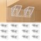Jaxbo 12 Pcs Punch Free Shelf Support PegSelf Adhesive Support Shelf BracketStrong Load Bearing for Shelves Kitchen Cabinet Book Closet