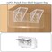 Jaxbo 12 Pcs Punch Free Shelf Support PegSelf Adhesive Support Shelf BracketStrong Load Bearing for Shelves Kitchen Cabinet Book Closet