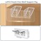 Jaxbo 12 Pcs Punch Free Shelf Support PegSelf Adhesive Support Shelf BracketStrong Load Bearing for Shelves Kitchen Cabinet Book Closet
