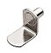 Hafele America BracketStyle Nickel Shelf Support 14 50