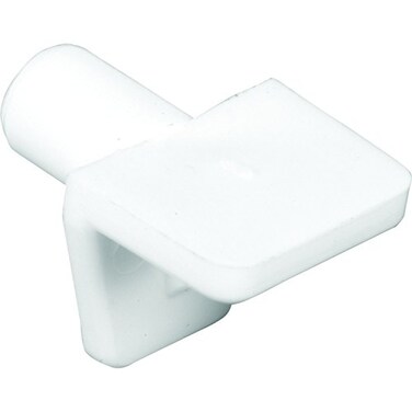 PRIME-LINE PrimeLine U 10142 Shelf Support Peg 5 mm White Plastic Pack of 8