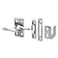PRIME-LINE PrimeLine H 4158 Satin Nickel Casement Window Lock Single Pack