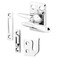 PRIME-LINE PrimeLine H 3684 Casement Lock Chrome 3 Keepers Screws 1 Set