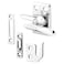 PRIME-LINE PrimeLine H 3684 Casement Lock Chrome 3 Keepers Screws 1 Set