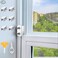 AUSWAUR Window Locks 6 Sets Window Locks Security with Key Adjustable Aluminum Sliding Window Security Safety Locks Child Proof Security Lock Stoppers for Vertical Horizontal Sliding Window