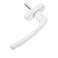 Uonlytech White Aluminum Window Handle Replacement 472 Inch Inner Casement Window Crank Handle with Lock for Home and Shed Doors