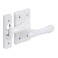 PRIME-LINE PrimeLine U 9936 Diecast with White Finish Casement Window Sash Lock Single Pack