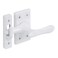 PRIME-LINE PrimeLine U 9936 Diecast with White Finish Casement Window Sash Lock Single Pack