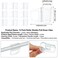 Capiant 12 Pack Roller Shades Pull Down Clips Lifting Clam Hook Handle Grip Pull Transparent Handle Blind Grip Curtain Accessories for Rod