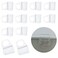 Capiant 12 Pack Roller Shades Pull Down Clips Lifting Clam Hook Handle Grip Pull Transparent Handle Blind Grip Curtain Accessories for Rod