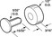 PRIME-LINE PrimeLine G 3060 12 In Flat Steel Sliding Window Roller with Axle Pins Keller 4 Pack
