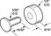 PRIME-LINE PrimeLine G 3060 12 In Flat Steel Sliding Window Roller with Axle Pins Keller 4 Pack