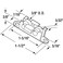 PRIME-LINE PrimeLine G 3091 Sliding Window Tandem Roller Assembly 38 in Flat Brass Rollers White Nylon Housing 2 Pack