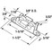 PRIME-LINE PrimeLine G 3091 Sliding Window Tandem Roller Assembly 38 in Flat Brass Rollers White Nylon Housing 2 Pack