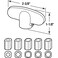 PRIME-LINE PrimeLine H 3896 Universal Champagne TeeCrank Casement Window Handle 2 Pack