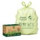 UNNI 16 Gallon Compostable Trash Bags with Tie Handles 50 Count Small Food Scrap Kitchen Compost Bags for Countertop Bin Certified by BPI CMA OK compost HOME Meets ASTM D6400