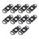 LC LICTOP Black Cigar Cutter 10pcs Guillotine Stainless Steel Blade Cigar Clippers Tool with Plastic Handle