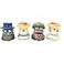 Butt Bat Resin Mushroom Head Cigarette Snuffers Instant Cigarette Extinguishers for Ashtrays Pack of 4