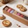 BAKIPACK 25 Macaron Boxes for 6 Macarons Kraft Macaron Boxes with Interior Measurement 73 x 19 x 19 Macarons Gift Boxes with Clear Window without Macaron inside