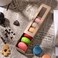 BAKIPACK 25 Macaron Boxes for 6 Macarons Kraft Macaron Boxes with Interior Measurement 73 x 19 x 19 Macarons Gift Boxes with Clear Window without Macaron inside
