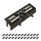 HAPPY POTATO 25 Pack Macaron Boxes for 6 721919 Inches Macaron Packaging Boxes Black Macaron Boxes with Clear Window Macaron Container Packaging Boxes with Ribbon